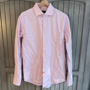 Hugo Boss Pink Long-Sleeve Dress Shirt